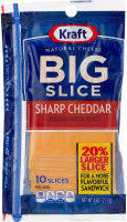Sharp Cheddar Cheese Big Slice, Sharp Cheddar