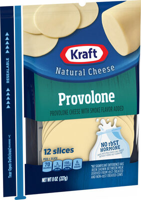 Provolone Cheese With Smoke Flavor Slices, Provolone