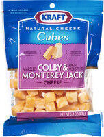 Colby Jack Cubes Marbled Colby & High Moisture Monterey Jack Cheese, Colby Jack