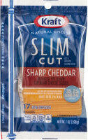 Sharp Cheddar Slim Cut Reduced Fat Cheddar Slices Cheese, Sharp Cheddar