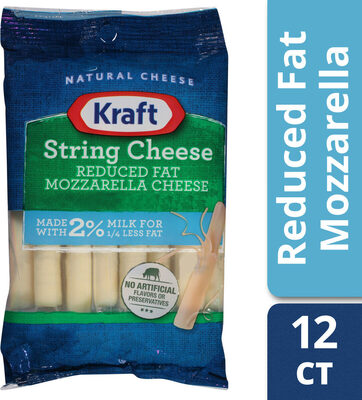 Mozzarella Reduced Fat String Cheese, Mozzarella