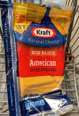 American Colby Cheese With Cream Cheese Big Slice, American