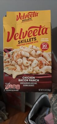 Chicken Bacon Ranch Elbow Pasta With Creamy Cheese Sauce, Premium Seasonings & Bacon Bits, Chicken Bacon Ranch