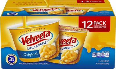 Original Microwaveable Shell Pasta & Cheese Sauce, Original