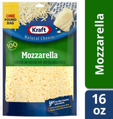 Mozzarella Shredded Low-Moisture Part-Skim Mozzarella Cheese, Mozzarella