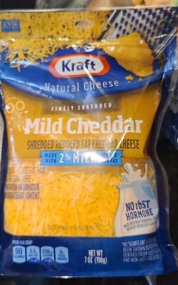 Mild Cheddar Shredded Reduced Fat Cheddar Cheese, Mild Cheddar