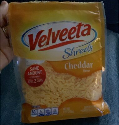 Cheddar Shredded Pasteurized Prepared Cheese Product Shreds, Cheddar