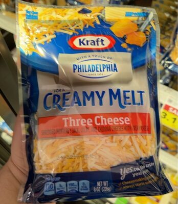 Three Cheese Monterey Jack, Cloby, And Cheddar Cheese With Cream Shredded Cheese For A Creamy Melt, Three Cheese
