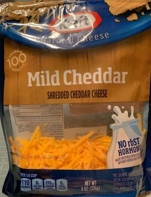 Mild Cheddar Shredded Cheese, Mild Cheddar