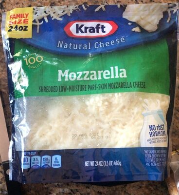 Mozzarella Shredded Low-Moisture Part-Skim Mozzarella Cheese, Mozzarella
