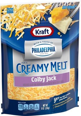 Colby Jack Shredded Colby And Monterey Jack Cheeses With Cream Cheese, Colby Jack