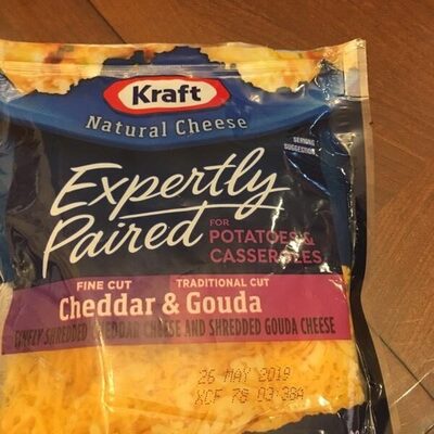 Cheddar And Gouda Deliciously Paired Finely Shredded Cheddar And Shredded Gouda Cheese, Cheddar And Gouda