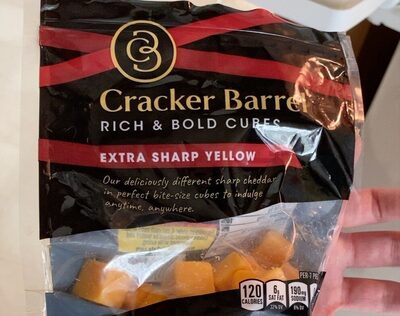 Extra Sharp Yellow Cheddar Cheese Rich & Bold Cubes, Extra Sharp Yellow Chaddar