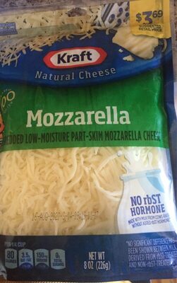 Mozzarella Shredded Low-Moisture Part-Skim Mozzarrella Cheese, Mozzarella