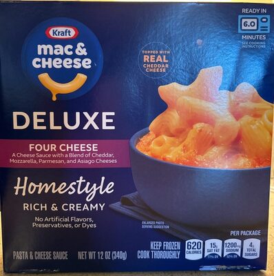Four Cheese Deluxe Pasta & Cheese Sauce, Four Cheese