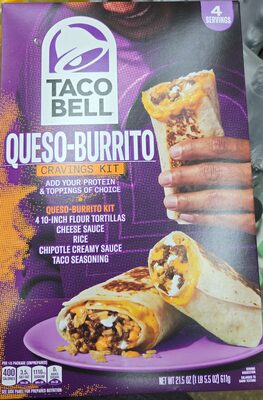 Taco Bell Queso-Burrito Cravings Kit, 21.5 oz Box