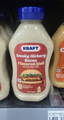 Kraft Smoky Hickory Bacon Flavored Aioli, 12 fl oz Bottle