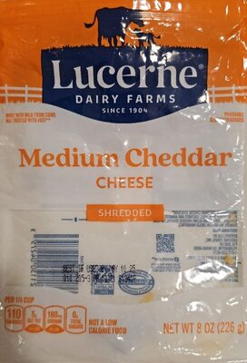 Medium Cheddar Shredded Cheese, Medium Cheddar