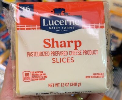 Sharp Pasteurized Prepared Cheese Product Slices, Sharp