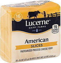 American Pasteurized Prepared Cheese Product Slices, American