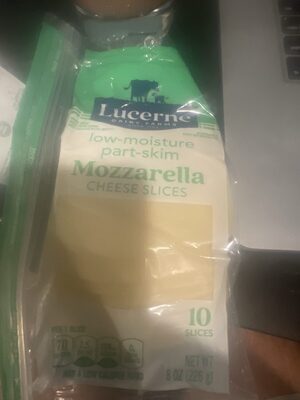 Mozzarella Low-Moisture Part-Skim Cheese Slices, Mozzarella