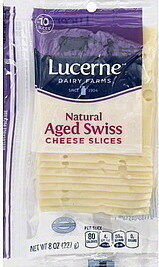 Aged Swiss Cheese Slices, Aged Swiss