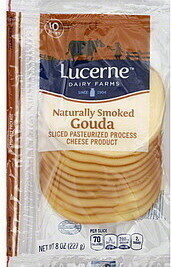 Smoked Gouda Pasteurized Processed Cheese Product Slices, Smoked Gouda