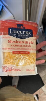 Mexican Style 4 Cheese Blend A Blend Of Monterey Jack, Cheddar, Asadero & Queso Quesadilla Cheeses, Mexican Style 4 Cheese Blend