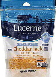 Cheddar Jack Reduced Fat Shredded Cheese, Cheddar Jack