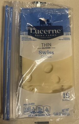 Thin Sliced Swiss Cheese