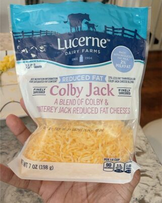 Colby Jack A Blend Of Colby & Monterey Jack Reduced Fat Finely Shredded Cheese, Colby Jack