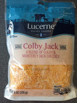 Colby Jack A Blend Of Colby & Monterey Jack Finely Shredded Cheese, Colby Jack