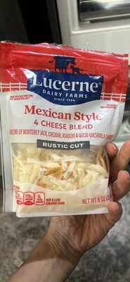 Mexican Style 4 Cheese Blend A Blend Of Monterey Jack, Cheddar, Asadero & Queso Quesadilla Rustic Cut Cheeses, Mexican Style