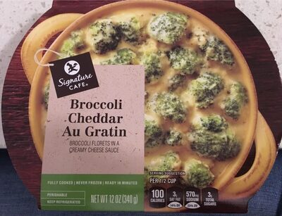 Broccoli Cheddar Au Gratin Broccoli Florets In A Creamy Cheese Sauce, Broccoli Cheddar Au Gratin