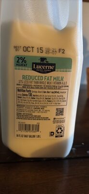 2% Reduced Fat Milk