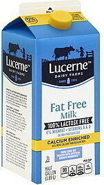 Lactose Free Fat Free Milk