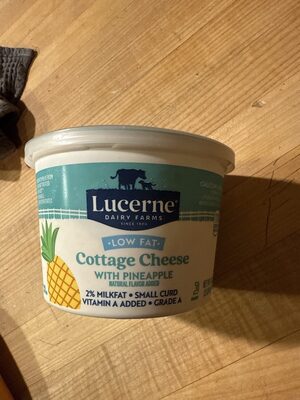 2% Lowfat Small Curd Cottage Cheese With Pineapple, Pineapple