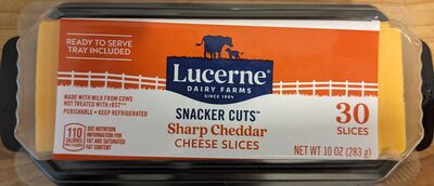 Sharp Cheddar Snacker Cuts Cheese Slices, Sharp Cheddar