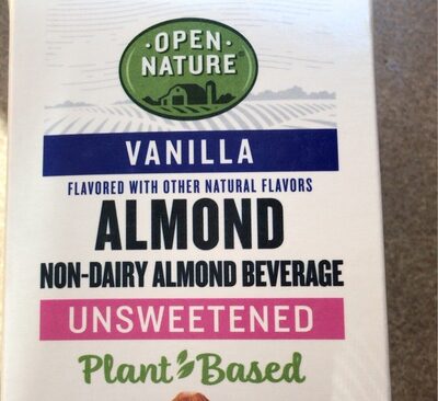 Unsweetened Vanilla Almond Beverage, Unsweetened Vanilla