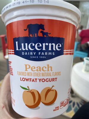 Peach Flavored Blended Lowfat Yogurt, Peach