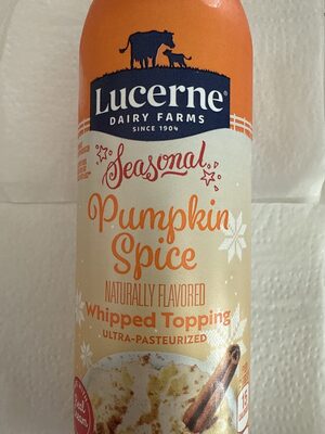Pumpkin Spice Whipped Topping, Pumpkin Spice