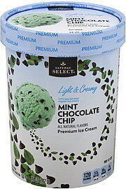 Mint Chocolaty Chip Simply Churned Mint Reduced Fat Ice Cream With Dark Chocolaty Chips, Mint Chocolaty Chip