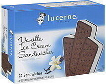 Vanilla Ice Cream With Chocolate Wafers Sandwiches, Vanilla