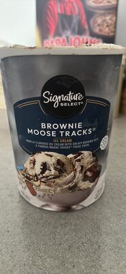 Denali Brownie Moose Tracks Vanilla Flavored Ice Cream With Chewy Brownie Bits & Famous Moose Tracks Fudge Swirl, Denali Brownie Moose Tracks
