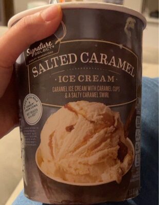 Salted Caramel Ice Cream With Caramel Cups & A Salty Caramel Swirl, Salted Caramel