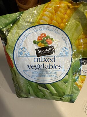 Mixed Vegetables Diced Carrots, Yellow Corn, Cut Green Beans, Green Peas, Mixed Vegetables