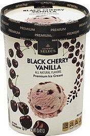 Cherry And Vanilla Flavored Ice Creams With Black Cherry Chunks, Black Cherry Vanilla