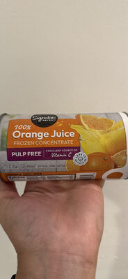Orange Pulp Free Frozen Concentrate Juice, Orange Pulp Free