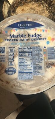 Marble Fudge Vanilla Frozen Dairy Dessert With Fudge Swirls, Marble Fudge