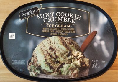 Mint Cookie Crumble Mint Ice Cream With A Chocolaty Cookie Crumble Swirl & Chocolaty Cookie Pieces, Mint Cookie Crumble